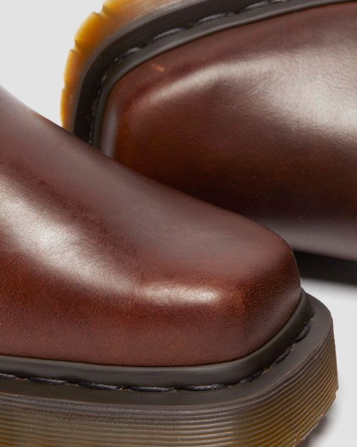Dr. Martens Brown Amaayah Lo Leather Boots