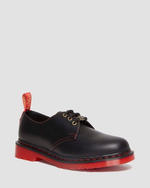 Dr. Martens Red 1461 Year Of The Rabbit Leather Oxford Shoes