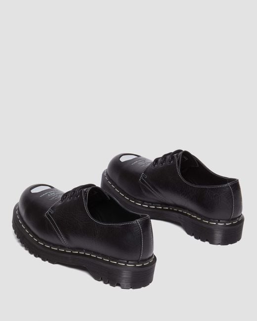 Dr. Martens Black 1461 Bex Steel Toe Leather Oxford Shoes for men
