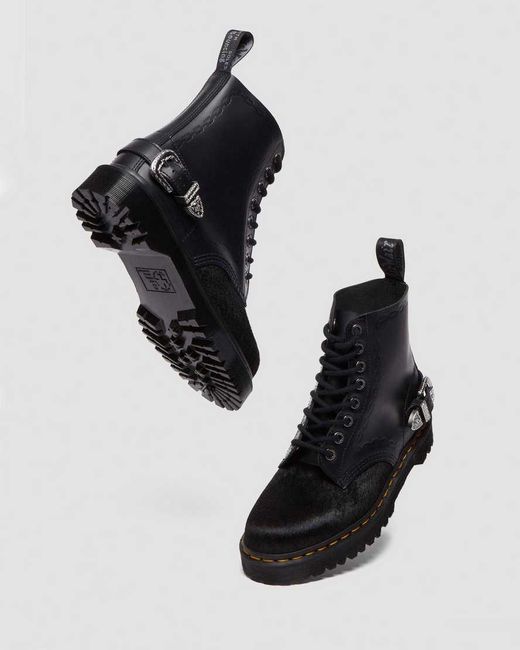 Dr. Martens Black 1460 Bex The Great Frog Hair On Smooth Leather Boots for men