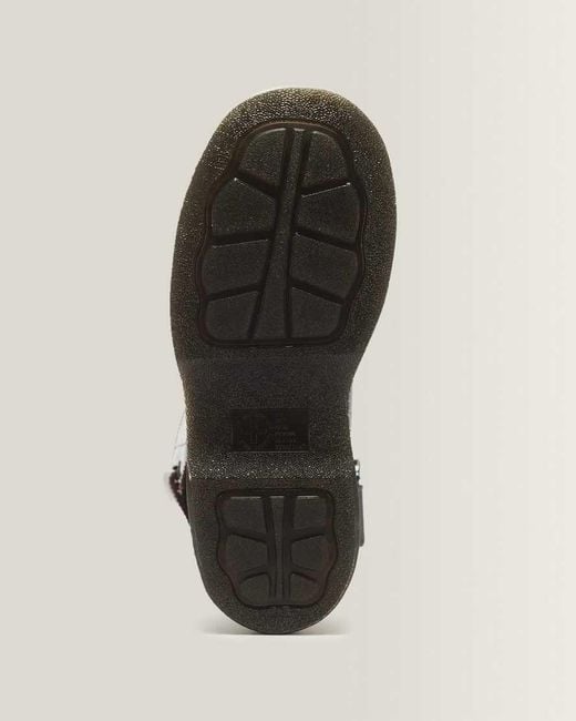 Dr. Martens Black Buzz Hi Croc Emboss Leather Boots