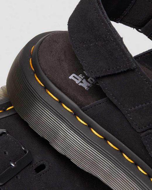 Dr. Martens Black Jorge Ii Suede Mules for men