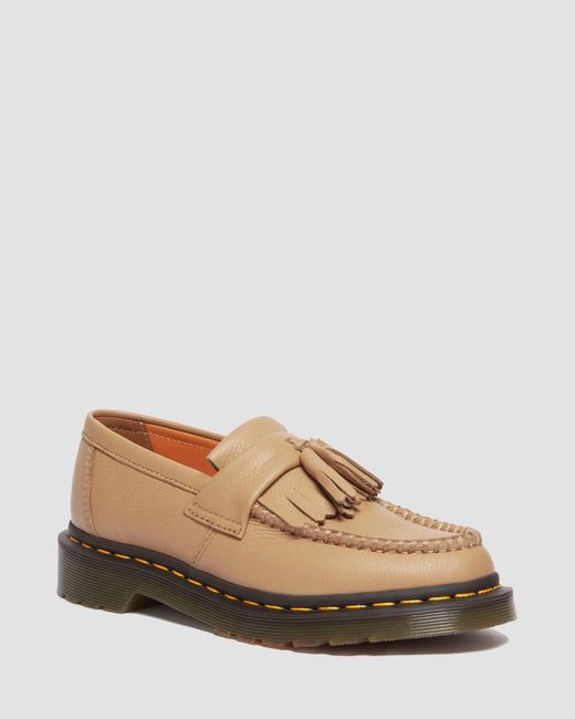 Dr. Martens Natural Adrian Virginia Leather Tassel Loafers