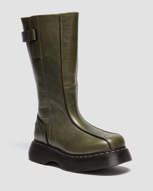 Botas buzz hi de piel eclipse Dr. Martens de color Green