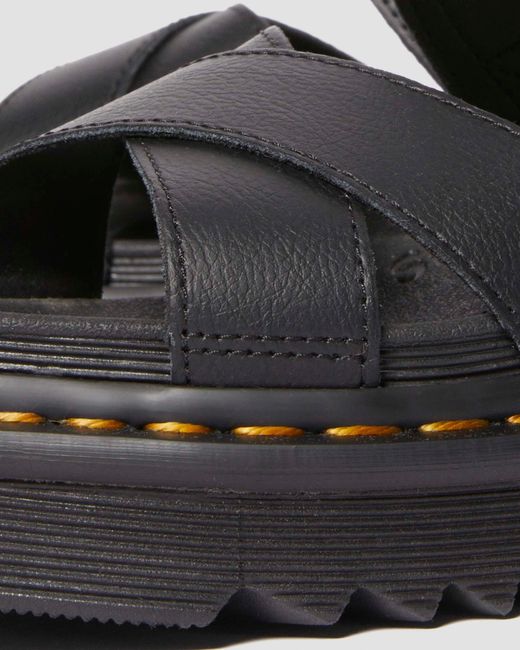 Dr. Martens Voss Ii Athena Leren Sandalenen Met Riem in het Black