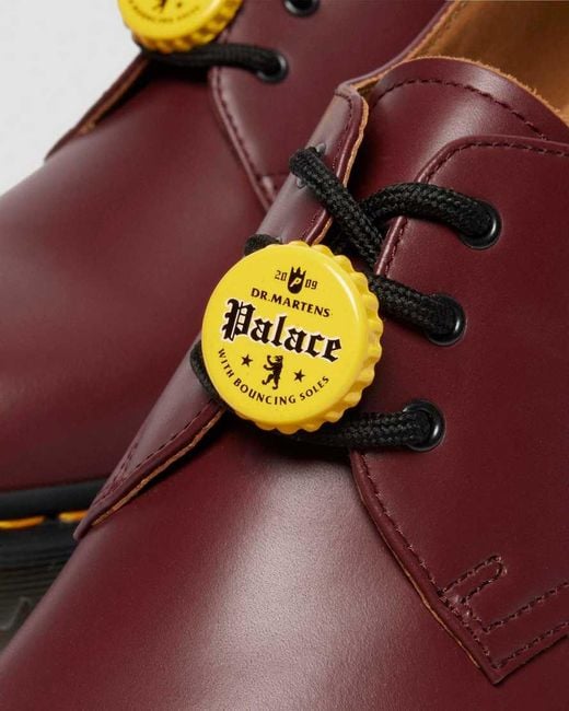 Dr. Martens Red Smooth Leather 1461 Palace Shoes for men