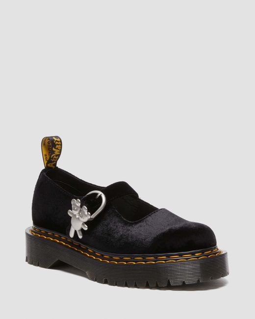Dr. Martens Black Addina Bex Heaven By Marc Jacobs Velvet Shoes for men