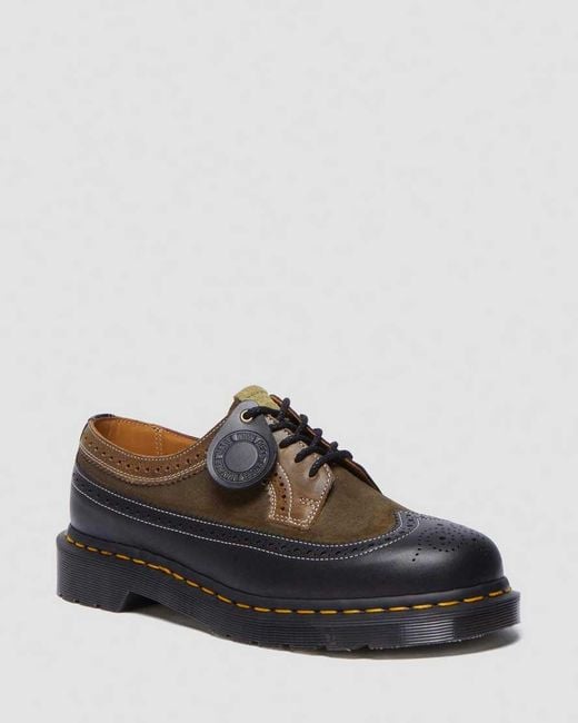 Dr. Martens Black 3989 Dead Stock Brogues Shoes for men