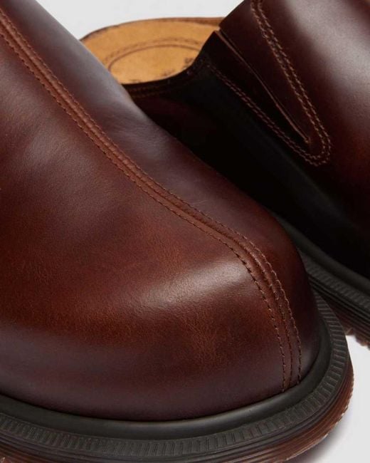 Dr. Martens Brown San Leather Mules for men