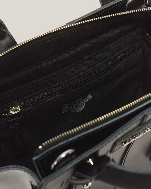 Dr. Martens Black Small Leather Tote Bag