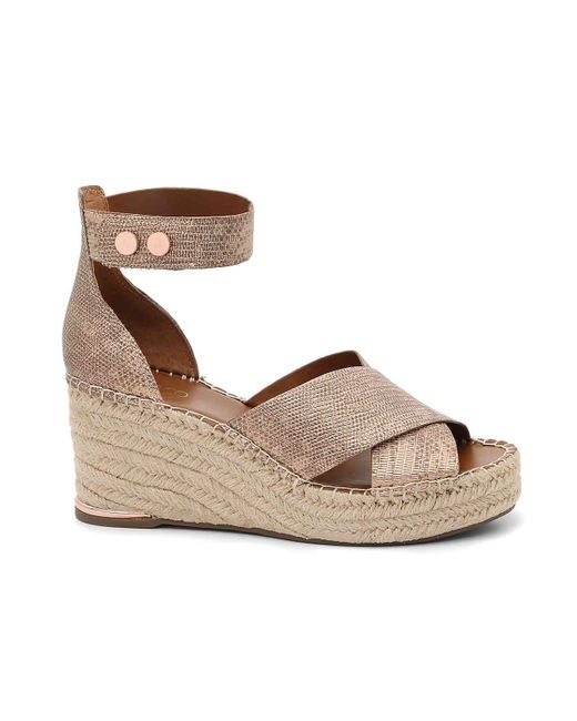 franco sarto gold wedges