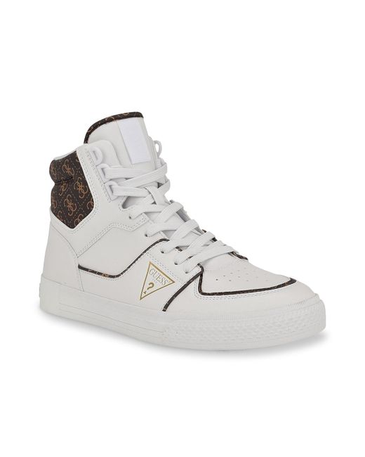 Guess Senen Hightop Sneaker in White for Men Lyst