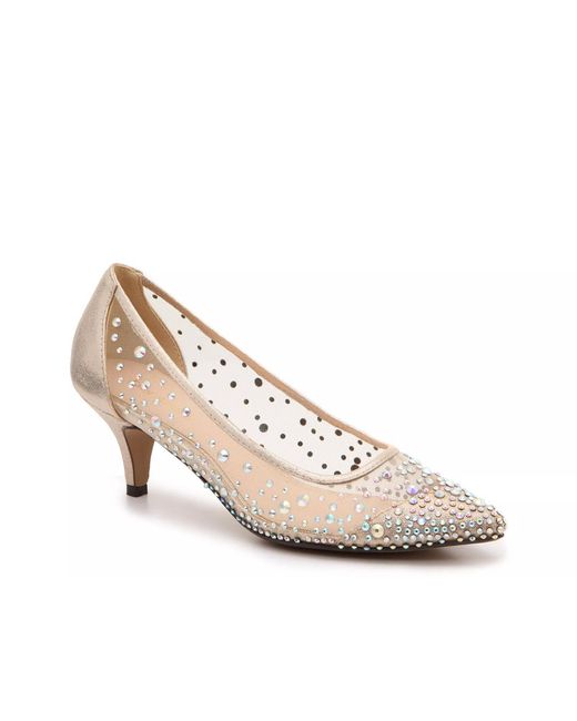 Lady Couture White Silk Pump