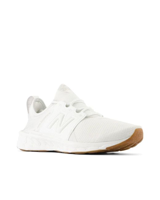New Balance White Fresh Foam X Cruz V3 Sneaker for men