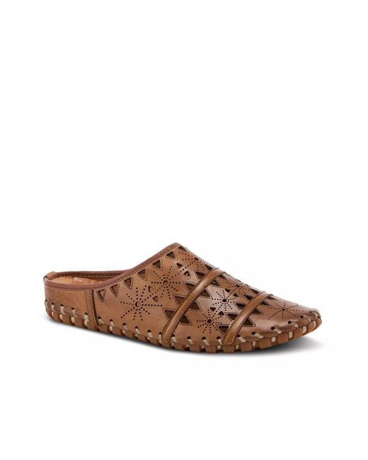 Spring Step Brown Fusalide Mule
