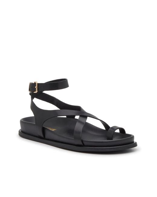 Steve Madden Zendra Sandal in Black Lyst - Technical View