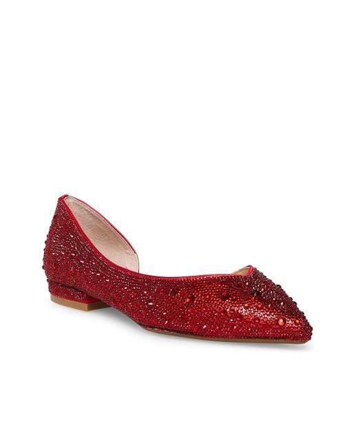 Betsey Johnson Remy Ballet Flat in Red | Lyst