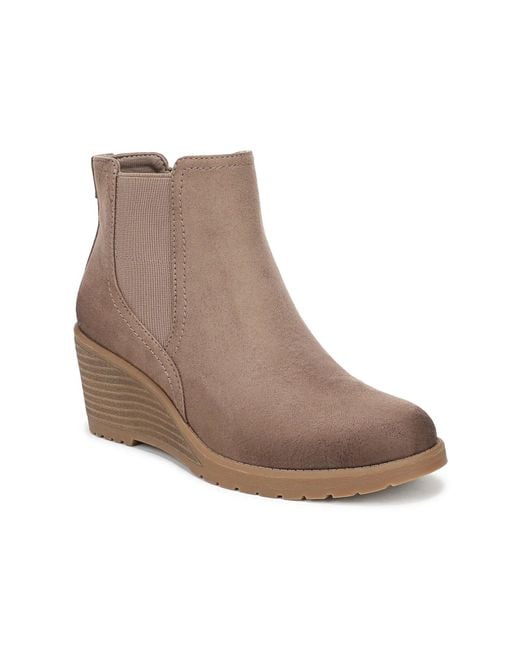 Dr. Scholls Brown Camden Wedge Bootie