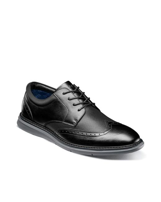 Nunn Bush Black Chase Wingtip Oxford for men