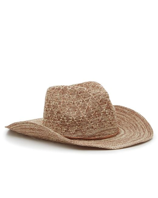 Steve Madden Brown Marbled Cowboy Hat