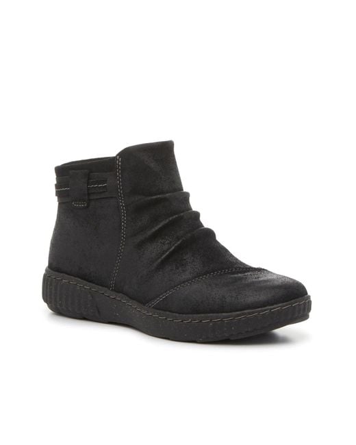 Clarks Black Caroline Derby Bootie