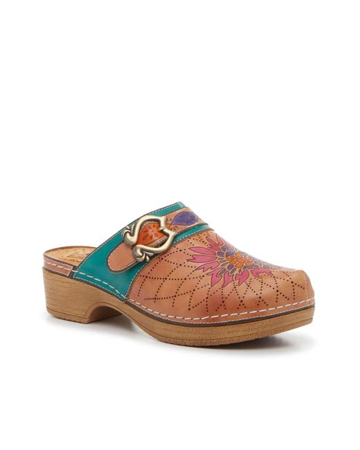 L'ARTISTE Blue Tilburg Clog