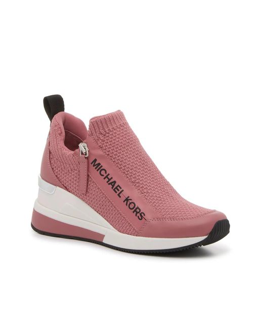 MICHAEL Michael Kors Red Willis Wedge Sneaker