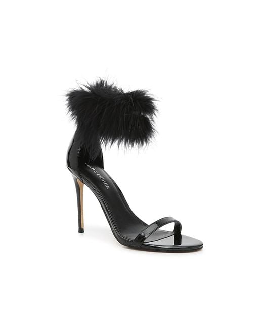 Marc Fisher Synthetic Genivy Feather Sandal in Black - Lyst
