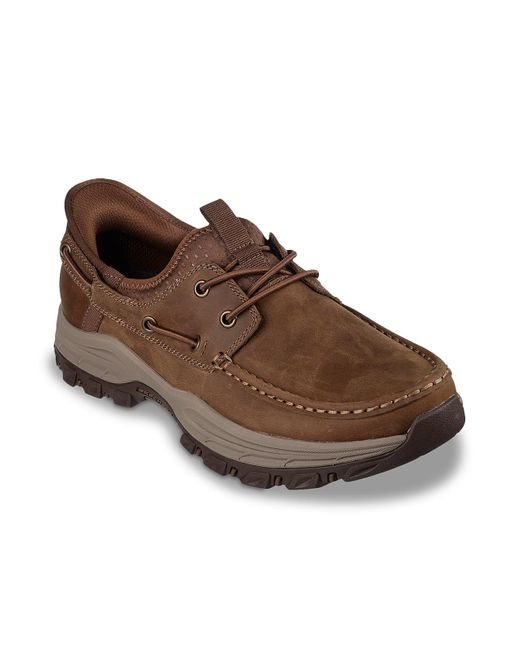Skechers Brown Slip-ins Relaxed Fit Knowlson Shore Thing Moc Slip-on for men