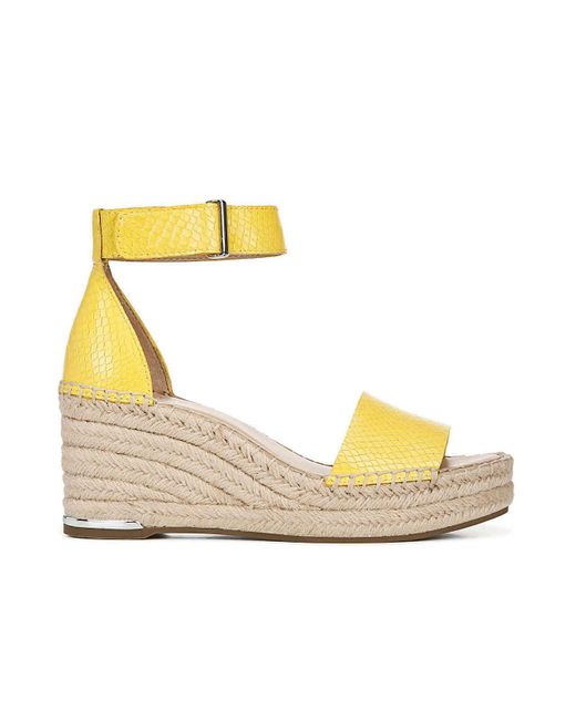 franco sarto yellow wedge