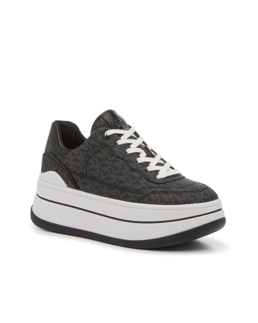 MICHAEL Michael Kors Black Hayes Platform Sneaker