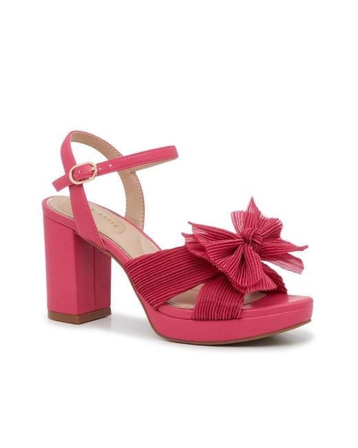 Kelly & Katie Red Heather Sandal