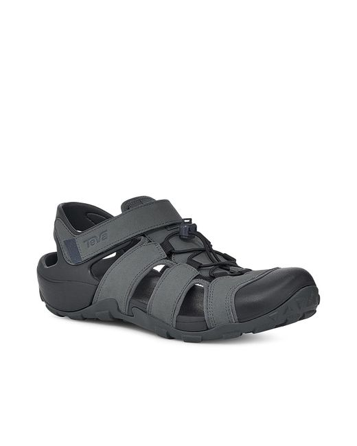 Teva Flintwood Fisherman Sandal in Black for Men Lyst