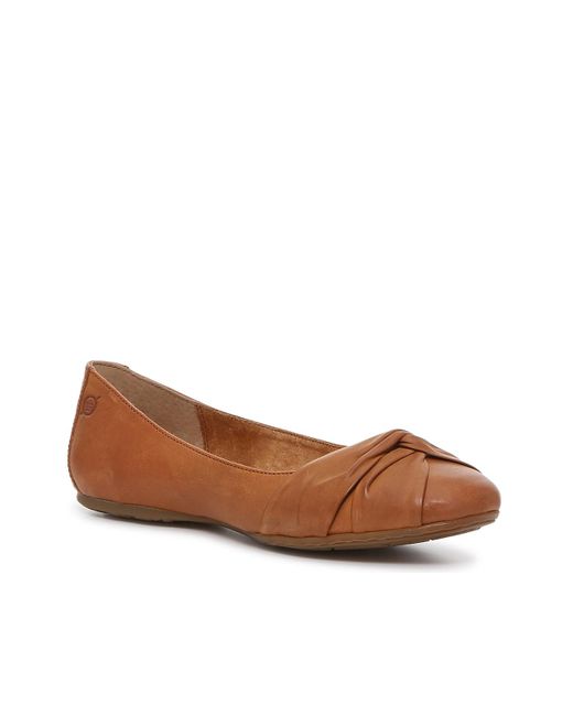 Born Lilly Ballet Flat in Brown | Lyst