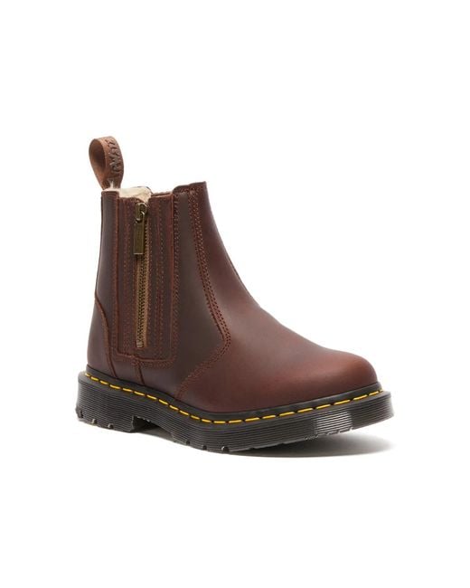 Dr. Martens Brown 2976 Alyson Zip Chelsea Boot