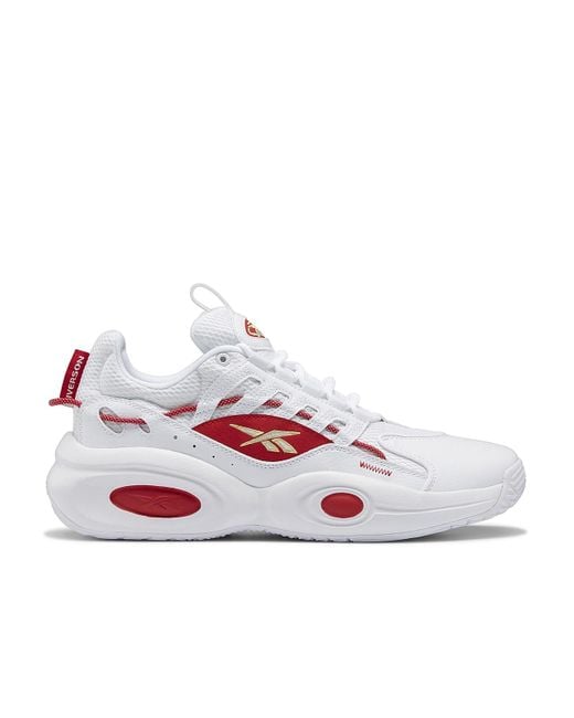 Reebok Rubber Solution Mid Basketball Shoe in White for Men Lyst