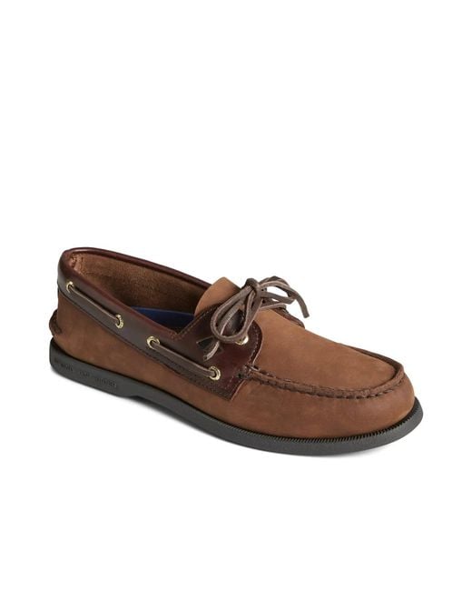 Sperry Top-Sider Men's Brown Wide Width Authentic Original 2Eye