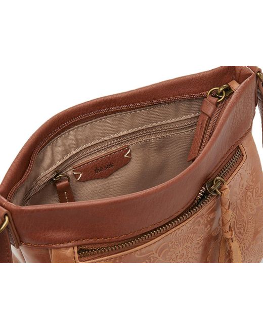 The Sak Brown Sanibel Leather Crossbody Bag