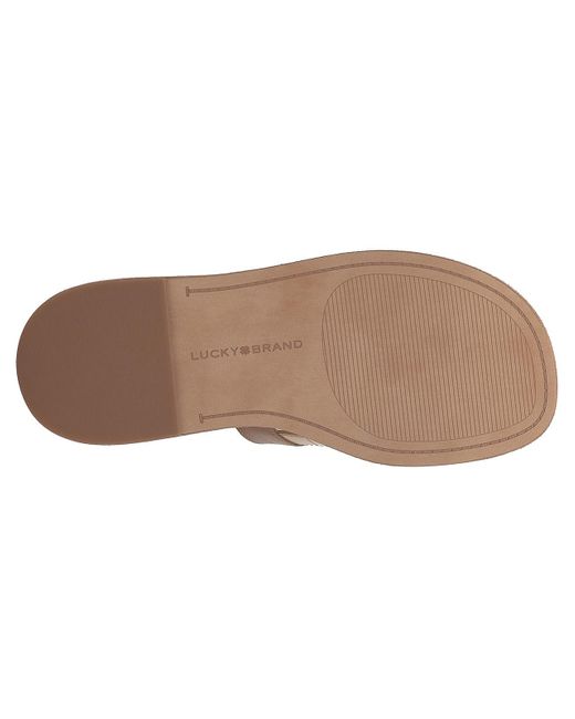 Lucky Brand Brown Ulrich Platform Sandal