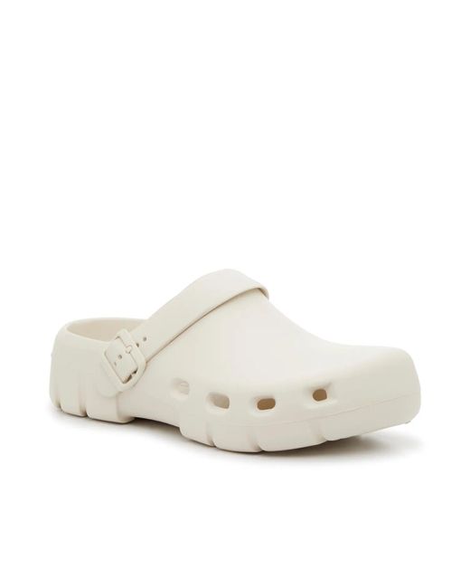 Birkenstock White Birki Flow Clog for men