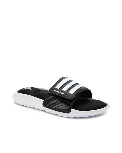 Adidas Black Superstar 5g Slide Sandal for men