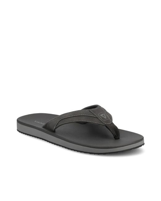 Vance Co. Black Boyd Flip Flop for men