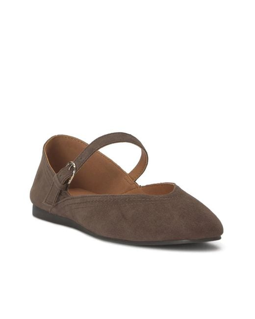 Lucky Brand Brown Albajane Mary Jane Flat