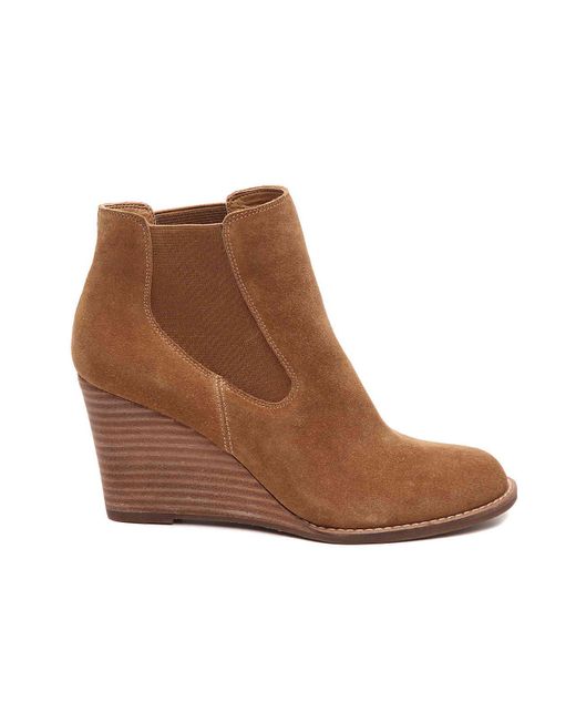 lucky brand youse wedge chelsea boot