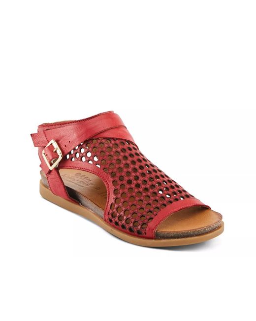 Spring Step Red Covington Sandal