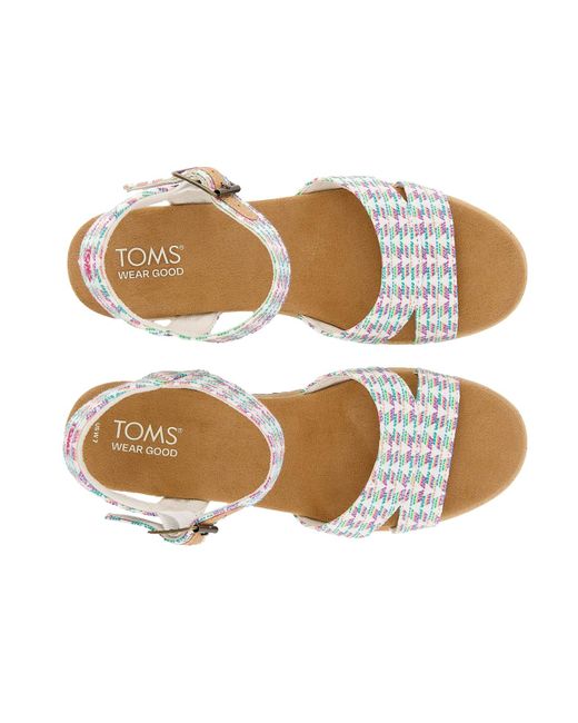 TOMS Metallic Louisa Platform Sandal