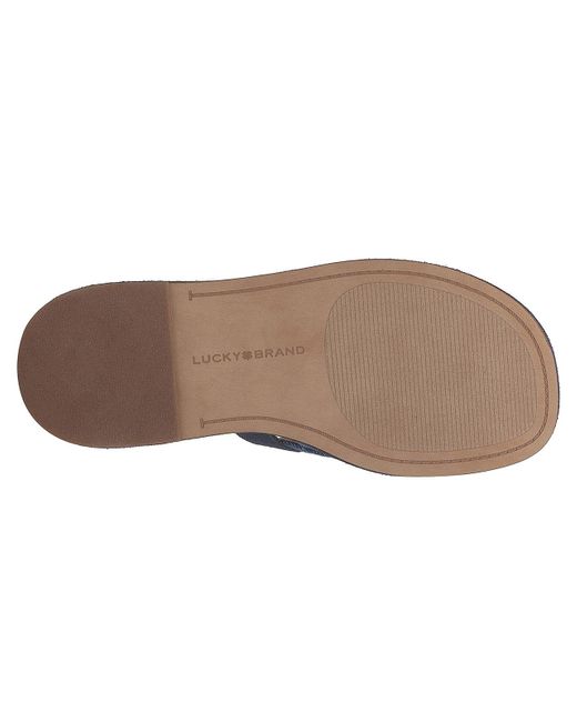 Lucky Brand Ulrich Platform Sandal in Blue | Lyst