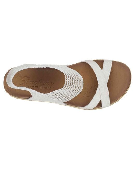 skechers cali beverlee high tea wedge sandal