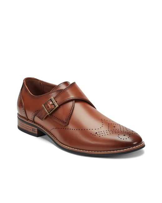 Kenneth Cole Brown Cheer Monkstrap Slipon for men