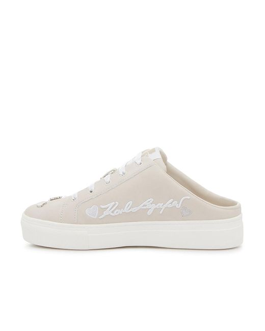 Karl Lagerfeld White Cambira Slip-on Sneaker